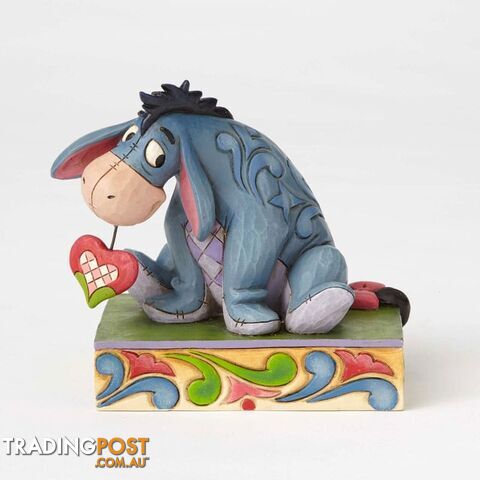 Jim Shore Disney Traditions - Eeyore Love Personality Pose - Heart on a String - Disney Traditions - 0045544890571