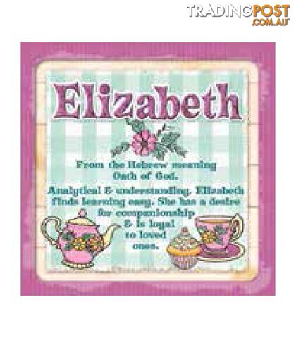 Personalised Cuppa Coasters - Elizabeth