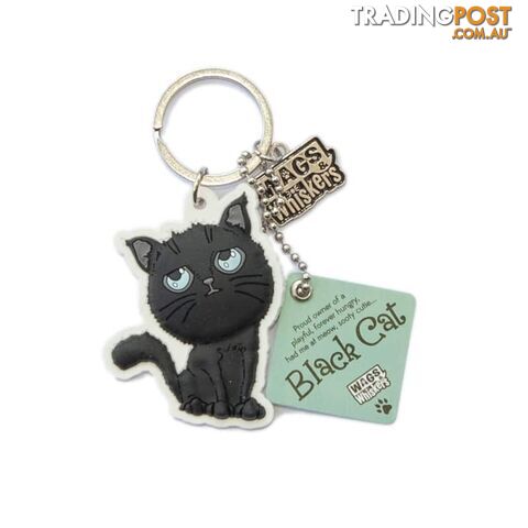 Wags & Whiskers Keyring - Black Cat - History & Heraldry - 886767110585