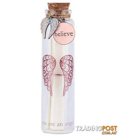 You Are An Angel Wish Bottle - Believe