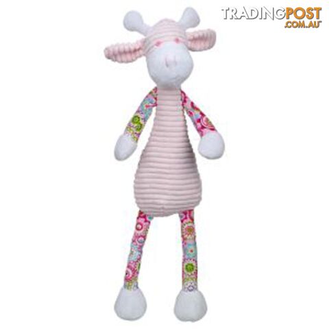 ES Kids - Pink Floral Dangly Giraffe Soft Toy