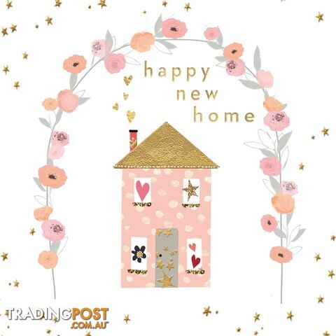 Charming Happy New Home Card - Hammond Gower - 5022054452029