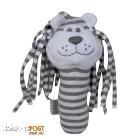 ES Kids - Grey Stripe Lion Stick Rattle