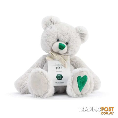 Demdaco Birthstone Bear - May Dreamer Emerald - Demdaco - 638713528322