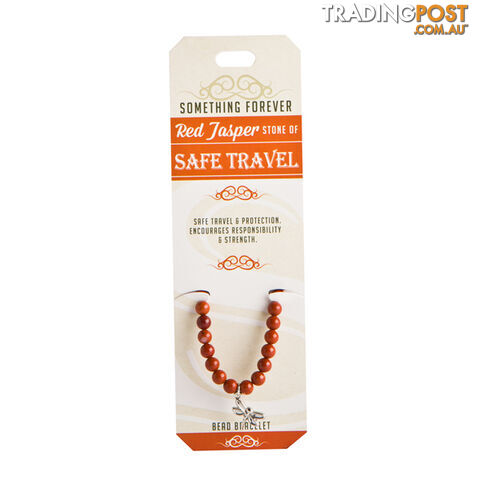Something Forever â Red Jasper Bead Bracelet â Stone of Safe Travel