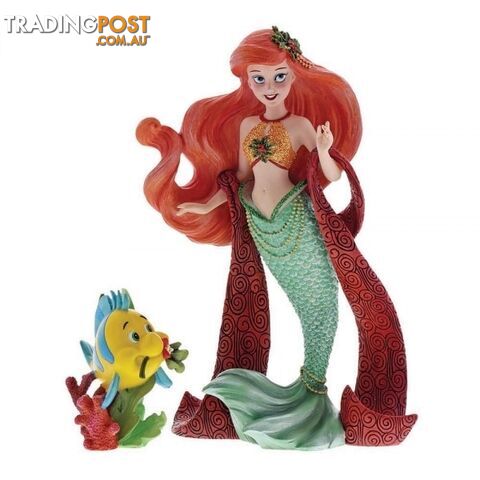 Disney Showcase Couture De Force _ Holiday Series _ Ariel with Flounder - Disney Showcase - 045544960014