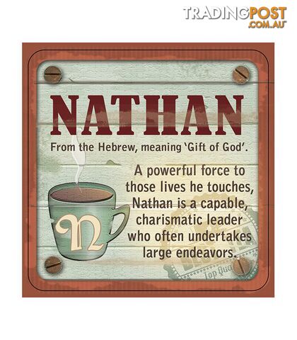 Personalised Cuppa Coasters - Nathan