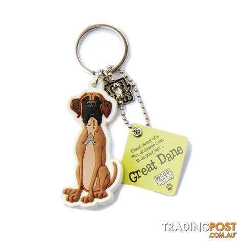Wags & Whiskers Keyring - Great Dane - History & Heraldry - 886767145785