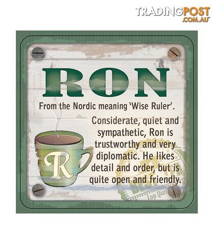 Personalised Cuppa Coasters - Ron