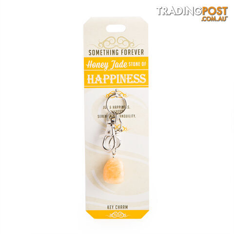 Something Forever â Honey Jade Key Charm â Stone of Happiness