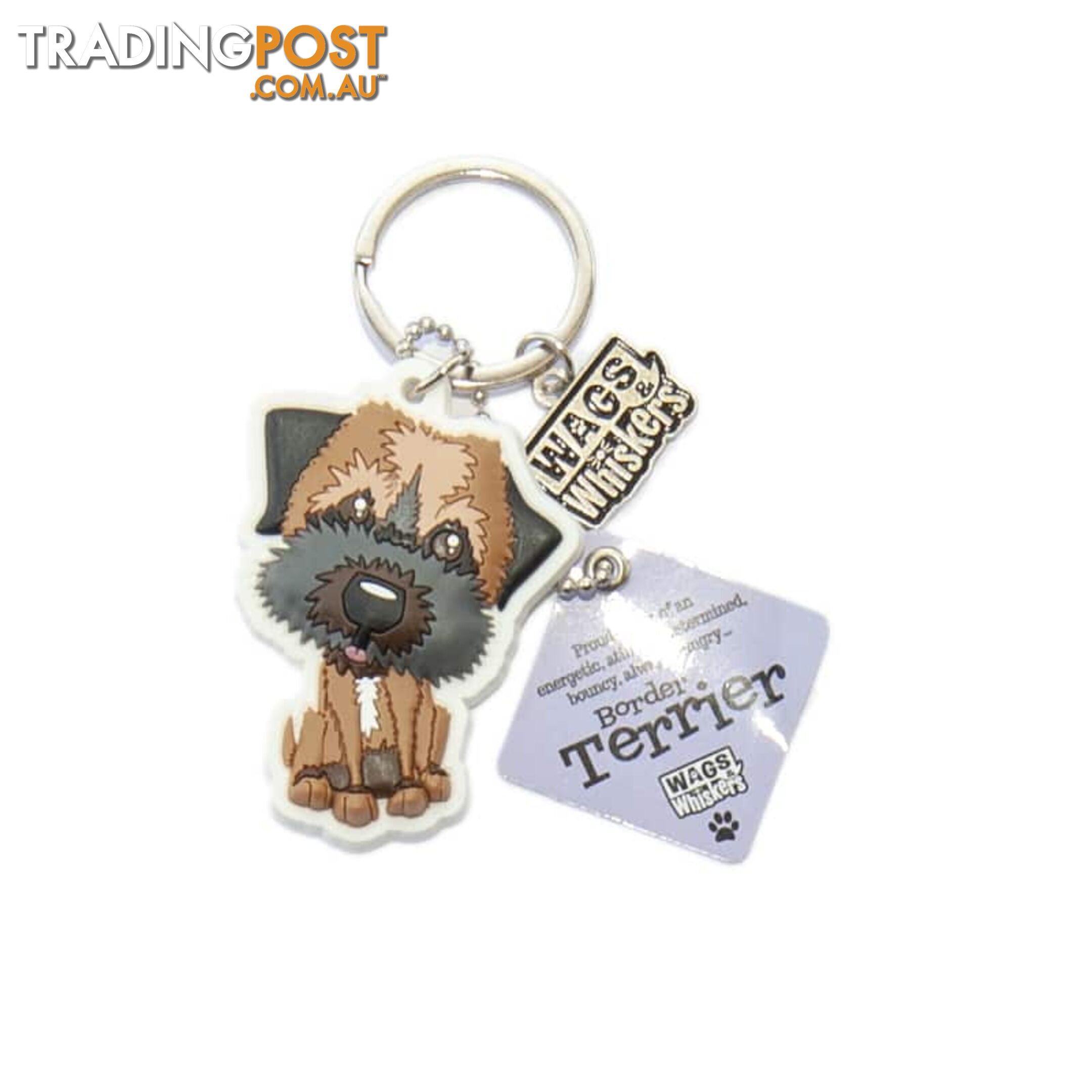 Wags & Whiskers Keyring - Border Terrier - History & Heraldry - 886767110455