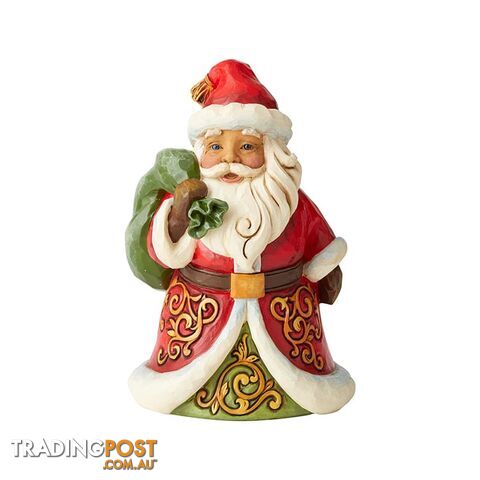 Heartwood Creek - Pint Sized Santa With Bag Figurine - Enesco - 028399134663