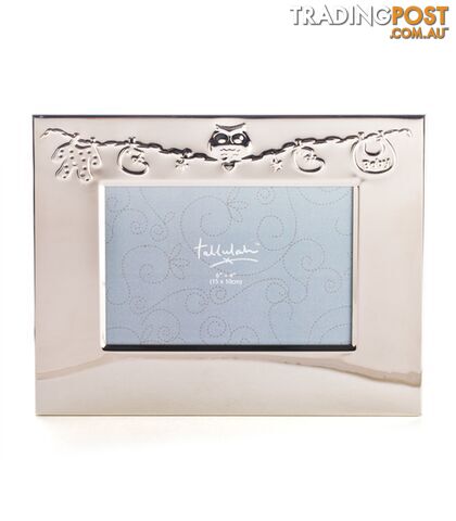 Silver Baby Photo Frame â Owl On a Baby Clothes Line