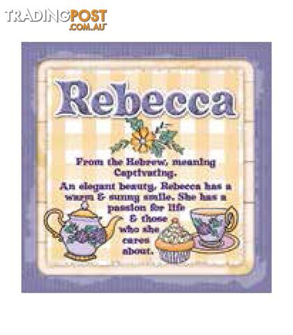 Personalised Cuppa Coasters - Rebecca