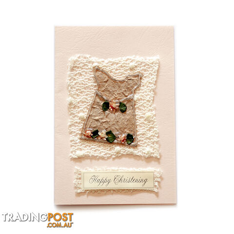 Handcrafted Greeting Card - Happy Christening 10 x 15 cm - Duc Quyen - 8935086099148