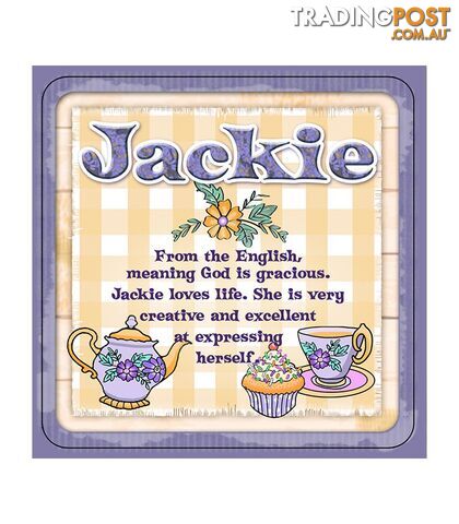 Personalised Cuppa Coasters - Jackie