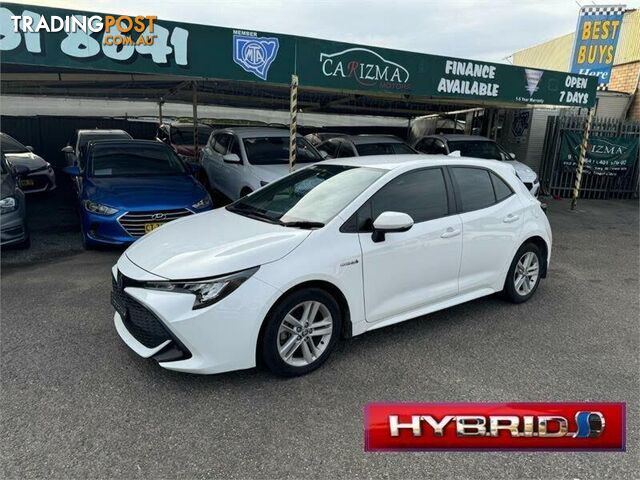 2020 TOYOTA COROLLA ASCENT SPORT HYBRID ZWE211R HATCH, 5 DOORS, 5 SEATS