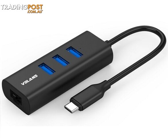 Volans USB-C to 3 Port Hub Gig