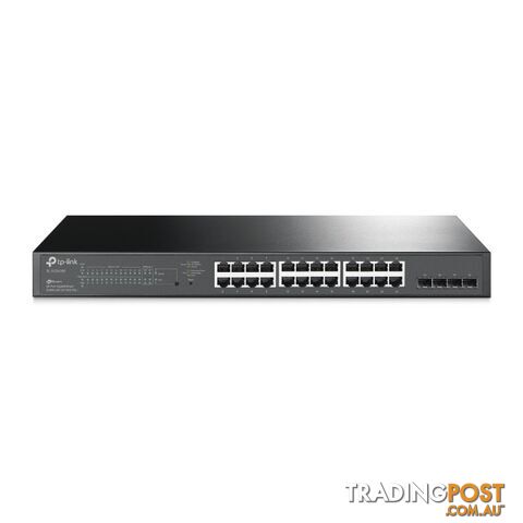 Tp-Link JetStream SG2428P Managed Gigabit PoE+ Switch, 24x Gigabit PoE+ Ports, 4x SFP Ports,