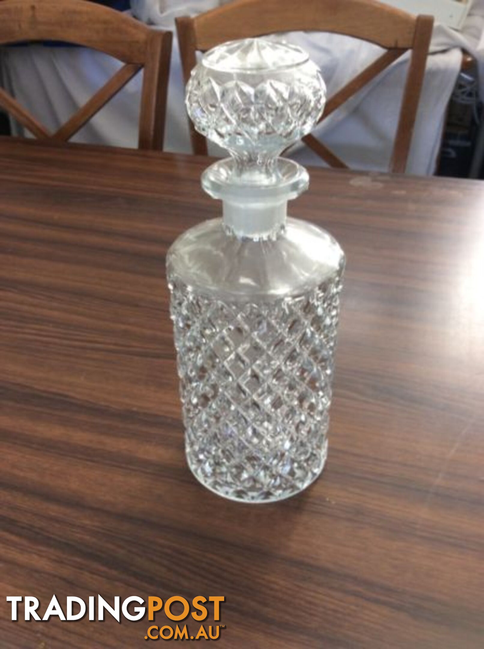 Antique crystal glass set