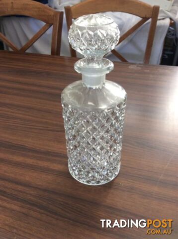 Antique crystal glass set