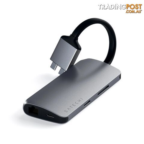 Satechi 8 Port USB-C Dual Multimedia Adapter Hub - Space Grey - photo 2 of 3