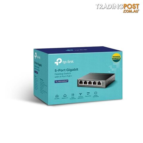 TP-Link TL-SG1005LP 5-Port Gigabit Desktop Switch with 4-Port PoE+ - photo 3 of 3