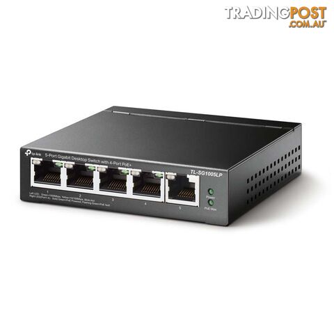 TP-Link TL-SG1005LP 5-Port Gigabit Desktop Switch with 4-Port PoE+ - photo 2 of 3