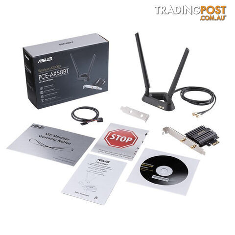 ASUS PCE-AX58BT AX3000 Dual Band Wi-Fi 6 (802.11ax) PCI-E 160MHz Adapter - photo 3 of 3