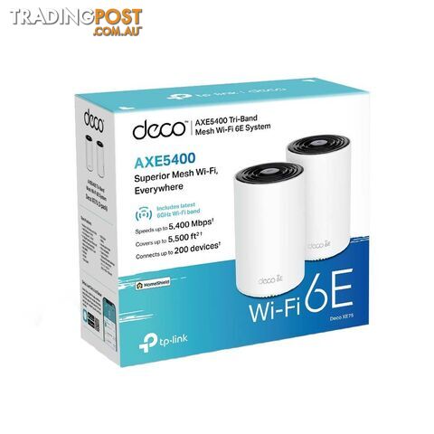 TP-Link Deco XE75 Pro(2-pack) AXE5400 Tri-Band Mesh Wi-Fi 6E System - photo 4 of 4