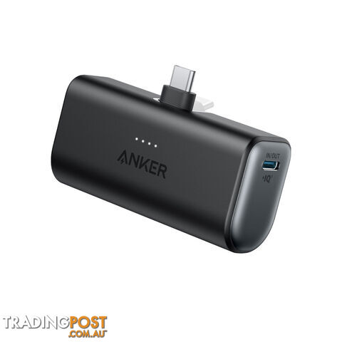 Anker Nano 5000mAh Power Bank with Built-In USB-C Connector - Black