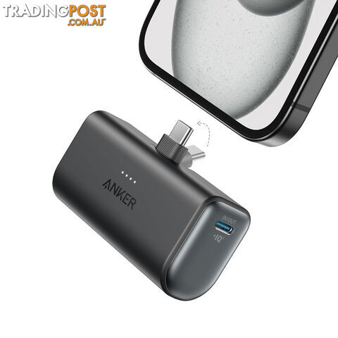Anker Nano 5000mAh Power Bank with Built-In USB-C Connector - Black - photo 2 of 2