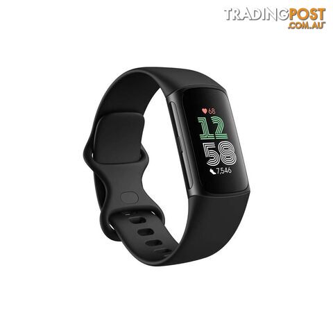Fitbit Charge 6 Fitness Tracker - Obsidian/Black Aluminium