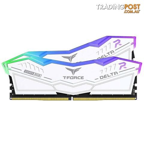 Team T-Force Delta RGB 32GB (2x 16GB) DDR5 5600MHz CL36 Memory - White
