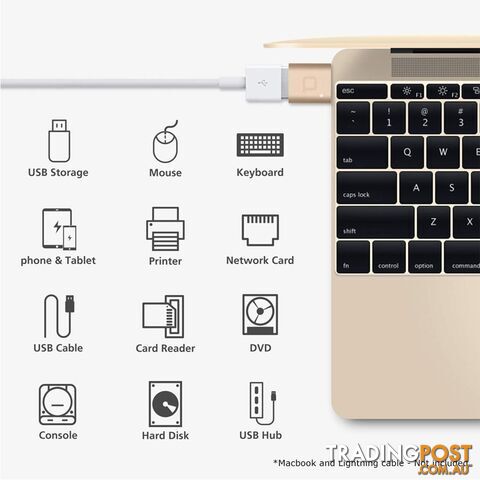 Nonda USB-C to USB 3.0 Mini Adaptor - Gold (Mac compatible) - photo 3 of 3