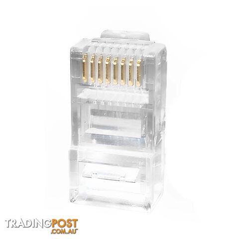 Astrotek RJ45 Jack Connector Modular Plug Crimp 8P8C CAT5e LAN Network Ethernet Head 20/pack - photo 2 of 4