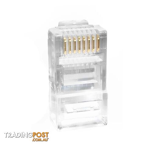 Astrotek RJ45 Jack Connector Modular Plug Crimp 8P8C CAT5e LAN Network Ethernet Head 20/pack - photo 3 of 4