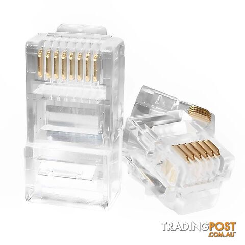 Astrotek RJ45 Jack Connector Modular Plug Crimp 8P8C CAT5e LAN Network Ethernet Head 20/pack - photo 4 of 4
