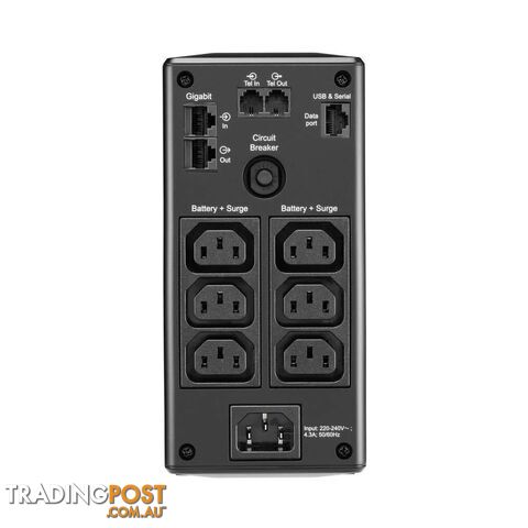 APC Back UPS Pro BR 650VA 6 Outlets AVR LCD Interface [BR650MI] - photo 4 of 4