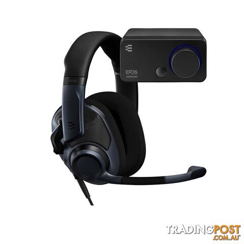 EPOS H6 PRO Audio Bundle Open Gaming Headset with External Sound Card - Black