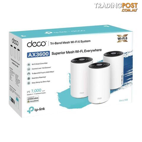TP-Link AX3600 Whole Home Mesh WiFi 6 System (Deco X68(3-pack)) - photo 3 of 3