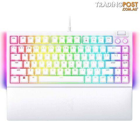 Razer BlackWidow V4 75% Mechanical Gaming Keyboard - White RZ03-05001700-R3M1