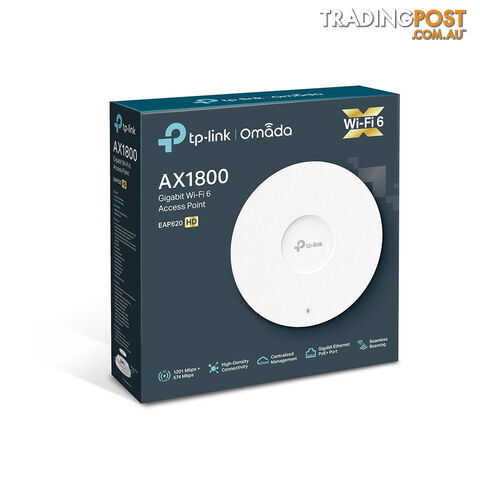 TP-Link EAP620 HD AX1800 Wireless WiFi 6 Dual Band Ceiling Mount Access Point - photo 3 of 5