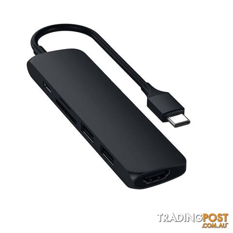 Satechi Slim USB-C Multiport Adapter V2 - Black - photo 2 of 4