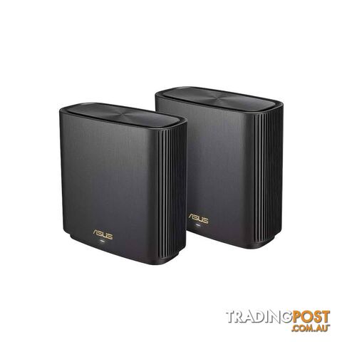 ASUS ZENWIFI XT8 AX6600 Wifi 6 Tri-Band Whole-Home Mesh Routers Black Colour (2 Pack)