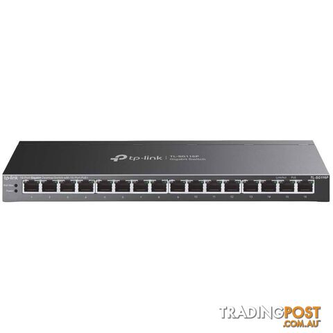 TP-Link TL-SG116P 16-Port Gigabit Desktop Switch with 16-Port PoE+
