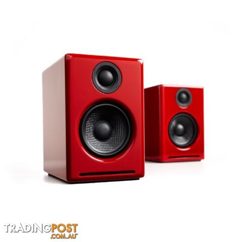 Audioengine A2+ Wireless Desktop Speakers - Gloss Red