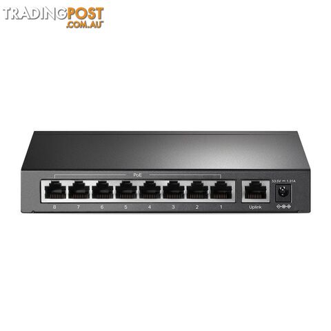 TP-Link TL-SF1009P 9-Port 10/100Mbps Desktop Switch with 8-Port PoE+ - photo 3 of 3