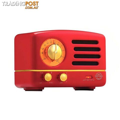 MUZEN OTR Metal Portable FM Radio  Bluetooth Speaker-Red - photo 3 of 3
