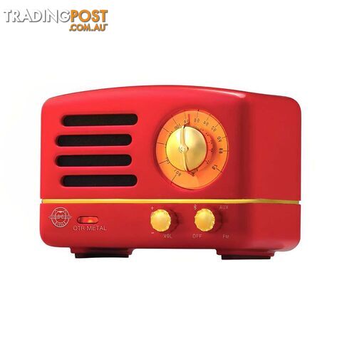 MUZEN OTR Metal Portable FM Radio  Bluetooth Speaker-Red - photo 2 of 3